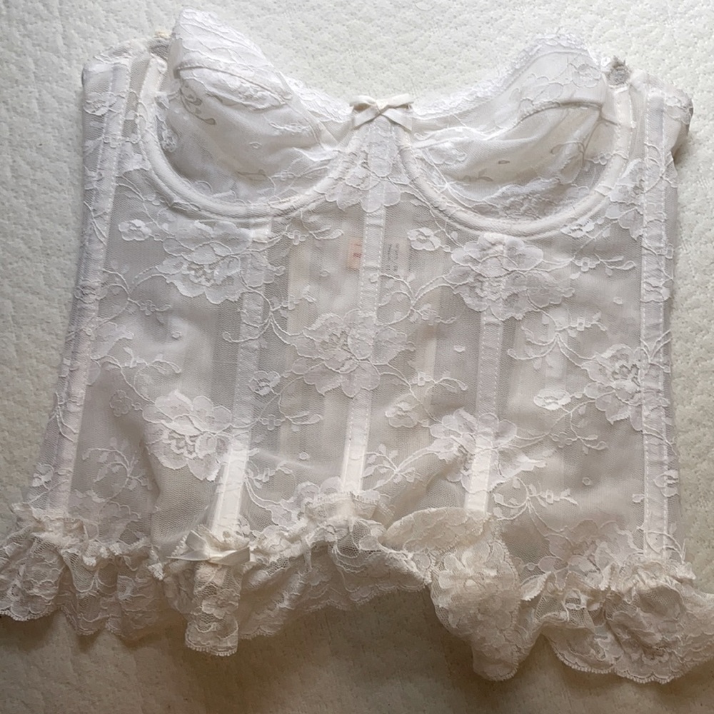 Vintage lingerie corset with boning